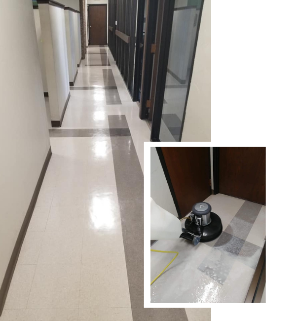 Professional Commercial Wood Laminate Vinyl Cleaning