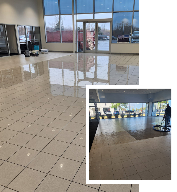 Professional Commercial Tile Grout Cleaning