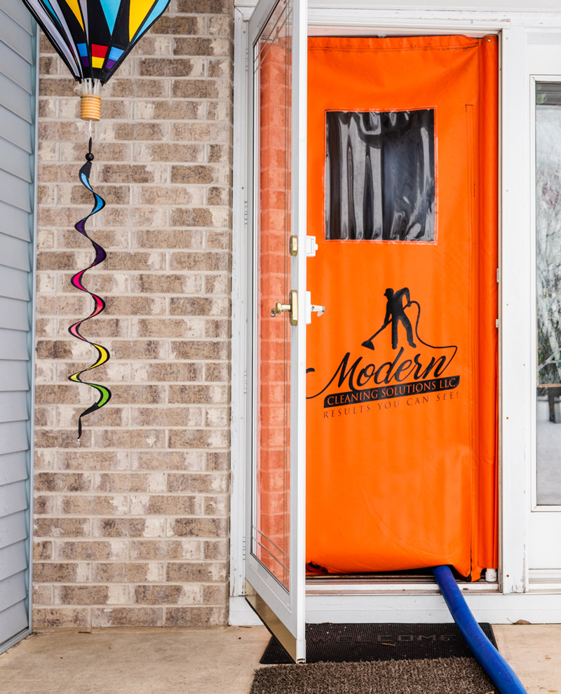 Carpet Cleaning Door Covering